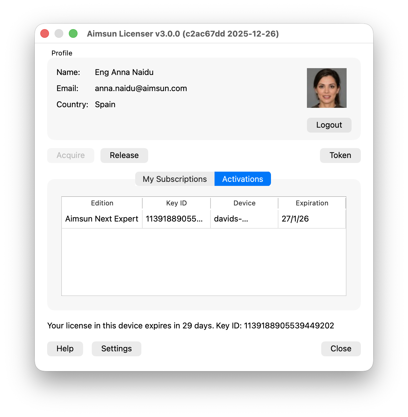 Aimsun Licenser activations Aimsun Licenser: Activations