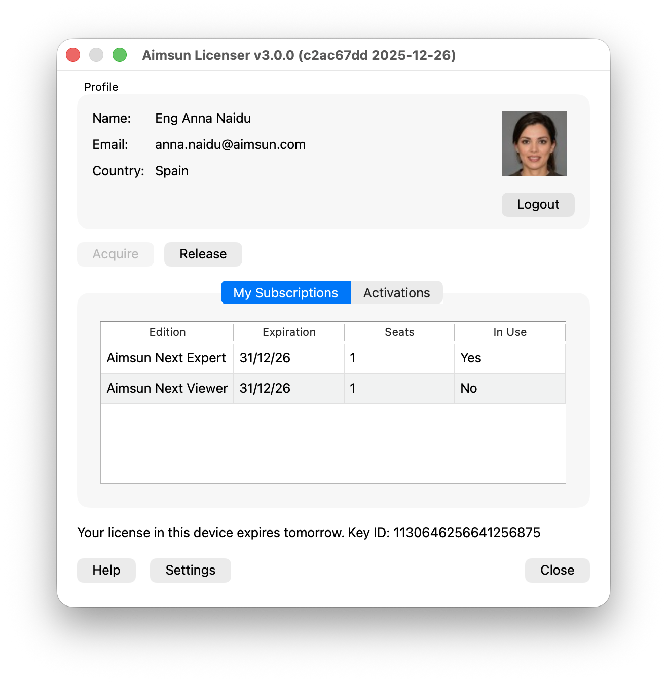 Aimsun Licenser with several licenses Aimsun Licenser