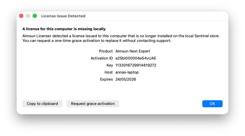Aimsun Licenser: License Issue Detected Aimsun Licenser: License Issue Detected
